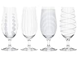 Mikasa Martini copas tostadas, 290 ml, 4 piezas, Copa de cristal, Plata, 460 ml, Juego de 4