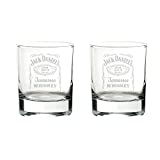 2 vasos de bourbon Jack Daniel's