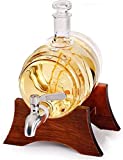 XIANDIAN Red Army Vodka Decanter Set de Whisky Decanter Whisky, Home 100 0ml.  Jarra de Vino Blanco con 2 Copas de Vino y Grifo de Acero Inoxidable para Brandy Tequila Bourbon Scotch Ron