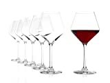 STÖLZLE LAUSITZ Copas de vino tinto Burgundy Revolution 545ml I Juego de 6 copas de vino tinto I Cristal precioso I Copas irrompibles aptas para lavavajillas I Para muchas variedades