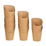 Bestonzon - Pack de 100 envases de palomitas de maíz desechables para llevar para helados y patatas fritas