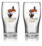 Guinness - Paquete de 2 vasos de pinta de 567 ml, diseño: Barware
