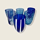 Zafferano - Melting Pot Set 6 Vasos Mixtos Azul / Aguamarina MP00198