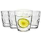 MICHLEY 400ML Tritan-Plastic Water Goblets Tumbler Vasos de cerveza para fiestas, apto para lavavajillas, juego de 4 piezas