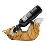 SHIJIE1701AA Portabotellas de vino Arte creativo Estante para vinos Bolsas Forma Forma de resina Decoración Decoración Sala de estar Decoración para el hogar Decoraciones Estante para vinos Estante para vinos (Color: Wolf)