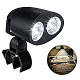 CestMall ajustable 10 LED barbacoa parrilla barbacoa luz mango montaje barbacoa parrilla luz nocturna, resistente al calor y al agua, instalación simple, interruptor sensible al tacto