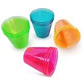 Vasos de licor de fiesta - Vasos de licor reutilizables - Vasos de licor coloridos de plástico - Juego de vasos coloridos de neón (120)