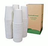 CantaGreen - Vasos de papel de 340 ml, 150 vasos resistentes para bebidas frías y calientes
