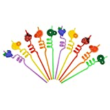 Pajitas de colores TIAVNTD, pajitas de plástico reutilizables, vasos de plástico con tapas y pajitas, pajitas flexibles de colores largos para té Boba, calidad de restaurante duradera