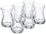 Vasos de té turco Topkapi Filiz, 111 cc, juego de 6 piezas, transparente