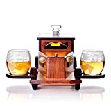 CFSNCM 1000ml Botella de vino de vidrio Juego de copas de vino de vidrio Modelo de automóvil Decoración del hogar Decoración del hogar Whisky Vaso alto Gran contenedor de vino de vidrio de borosilicato