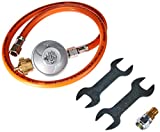 Outdoorchef Gasdruckregler Regulador de presión de gas con manguera y adaptador, metal