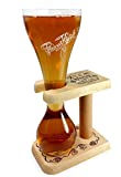 Pauwel Kwak vaso de cerveza belga con soporte de madera 0,3 l
