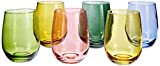 Tognana Tulip Set 6 Vasos Multicolor CC 400, Vidrio