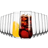 Krosno Vasos Agua Jugo Vaso Highball | Juego de 12 | 480ML | Colección Esplendor | Ideal para Hogar, Restaurante y Recepciones | Apto para lavavajillas y microondas.