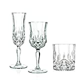 Set 18 Piezas 6 Copas Vino 6 Copas Flauta + 6 Copas Agua en RCR Opera Glass