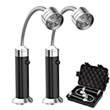 Luz de barbacoa, 2 piezas Magnéticas Ángulo giratorio de 360 ° Iluminación de parrilla para acampar Pescar Cocinar al aire libre para barbacoa, Camping, Fiesta, 6 pilas AAA incluidas