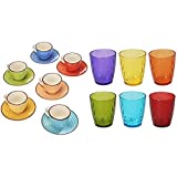 Tognana Ls18534M043 Set 6 Tazas Café Con Plato Cc90 Art & Pepper, Gres & Gemma, Pack 6 Vasos