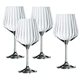 Spiegelau & Nachtmann, Set de 9 piezas de Gin & Tonic, 4 vasos de Gin Tonic de 637 ml, 4 pajitas en glastrello, 1 cepillo de limpieza, Tastes Good, 103143