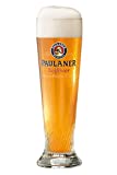 Bavariashop Paulaner - Vaso de cerveza de vidrio de 0,5 litros, con el logotipo de Paulan