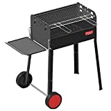 mentalshopwb Barbacoa FERRABOLI CHARCOAL REJILLA CROMADA 58X37 con Ruedas MOD.  ISEO-0151
