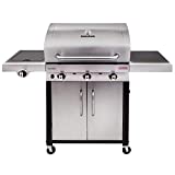Char-Broil New Performance Series 340S - Barbacoa de gas de 3 quemadores con tecnología TRU-Infrared, acabado de acero inoxidable