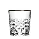 ARNSTADT KRISTALL - Vaso de whisky de cristal Oxford, 9 cm, con borde de platino