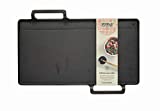KitchenCraft World of Flavours - Plato de Parrilla Japonés Teppanyaki, Hierro Fundido, Negro, 42,5 x 29 x 4,5 cm