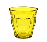DURALEX 1027sr06 Picardie - Pack de 6 Vasos de Cristal Amarillo 8,5 cm