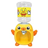 LICHENGTAI Mini Dispensador de Agua de Mesa Dispensador de Bebidas, Dispensador de Agua con Cubo de Agua Bebida 8 Vasos de Agua para Niños Hogar Estudiante Dormitorio Regalo, Amarillo