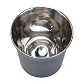 Eulbevoli Tazas de café de acero inoxidable, elegante taza de café portátil de doble pared resistente al calor resistente al óxido para exteriores (azul marino)