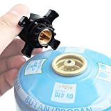 Adaptador de cilindro de gas Jeebel Camp, adaptador de cartucho de válvula de camping Tornillo portátil para cartuchos Campingaz CV Cilindro de butano con rosca de tornillo para cartucho de gas atornillado