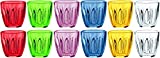 Guzzini Aqua Set 12 Vasos Multicolor con 2 Cucharas Guzzini de Regalo