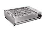 Barbacoa de gas Parker Grill Professional 7Kw encimera en acero inoxidable 18/10 - funciona con gas universal (Propano / Butano / GLP / Metano) - con válvula de seguridad Made in Italy - BIG6045GG