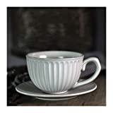ZJCNHY Taza de café de cerámica Vintage Tazas de té de Oficina de Porcelana Creativas con Asa Tazas Tazas de café Platillo Vasos para el hogar Tazas Café 541 (Color: Cup 5)