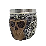 Taza de resina y acero inoxidable, 200ml, vaso de licor, gótico, cerveza, vodka, vasos de whisky, bar, bebida, regalo de Halloween