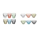 Guzzini Set 6 Vasos Bas Tiffany Surtidos & Fratelli, Set 6 Copette, Tiffany, Multicolor, 12 Cm