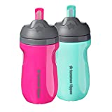 Tommee Tippee Baby taza térmica con pajita - 12+ meses, 2 piezas, rosa 549257