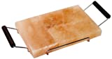 Salero Rectangular Rosa, Armazón de Metal, Mangos de Madera Color Wengué