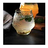 CJshop - Vasos de agua sin plomo para cóctel, whisky, cristal, agua, gruesos, con fondo de roca, elegantes, 13.3 onzas, vaso de agua de alta capacidad