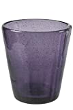 Villa d'Este Home Tivoli 2196993 Cancún Satin Juego de 6 Vasos Morado Oscuro, Vidrio