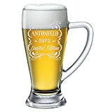 fashwork Jarra de Cerveza Personalizada 38 cl Grabada con Nombre Frases Año Años Cumpleaños Idea de Regalo Personalizable Papá Abuelo Tío Padrino Navidad Día de San Valentín
