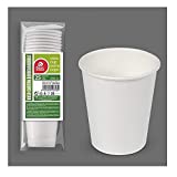 Genérico - Vasos biodegradables, 20 cl, Color: Blanco