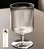 Xfeyaqlo Copas de Cóctel - Copas de Helado - Copas de Vino - para Jugo Leche Bebida Fría Café - 300 ml, 12.5x7 cm
