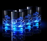 Vasos de whisky premium TOUCH - Copas de cóctel que empiezan a brillar al tocarlas - Vasos de whisky brillante, así como de licor, bourbon o whisky escocés - Vaso incandescente