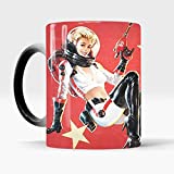 Copas de champán, tazas, tazas de café, taza con figura de Nuka Cola de 350ml, tazas de café de cerámica reveladas sensibles al calor, regalo para amigos
