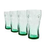 Vaso de Coca Cola, verde, 16 oz, paquete de 4