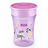 Vaso NUK Magic Cup para niños, 360 Edge, a partir de 8 meses, 230ml, sin BPA, rosa, modelo Koala