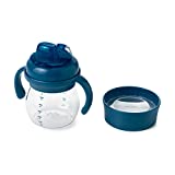 OXO Tot Transitions - Juego de vasos de entrenamiento con boquilla suave 170ml azul marino