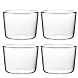 DOITOOL, 4 Uds., 200ml, vasos de postre reciclables, vasos de vidrio reciclables, vasos de helado, batidos, vasos de Brulea, vasos de tiramisú, vasos de Parfait para La